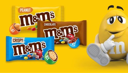 M&M ب الوان مختلفة